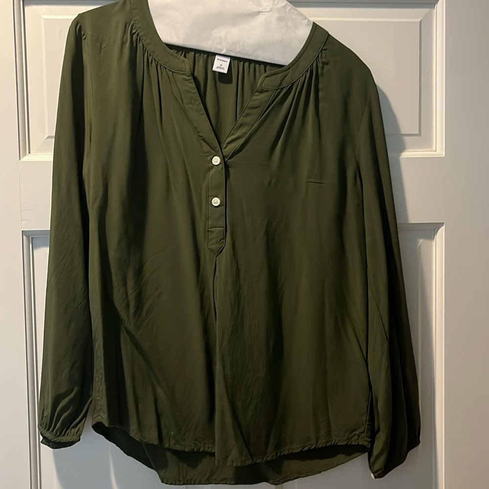 Olive Green Old Navy Blouse - Medium